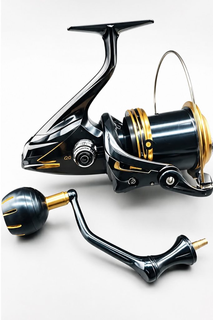 Armor Mag-X Pro unibody magnesium alloy spinning reel with black and gold finish factory wholesale