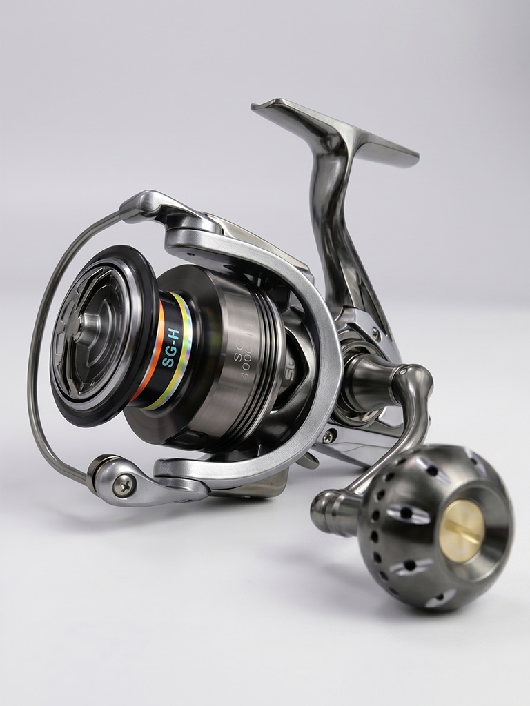 Armor SG-H 4000 gunmetal saltwater spinning reel with CNC power knob factory wholesale
